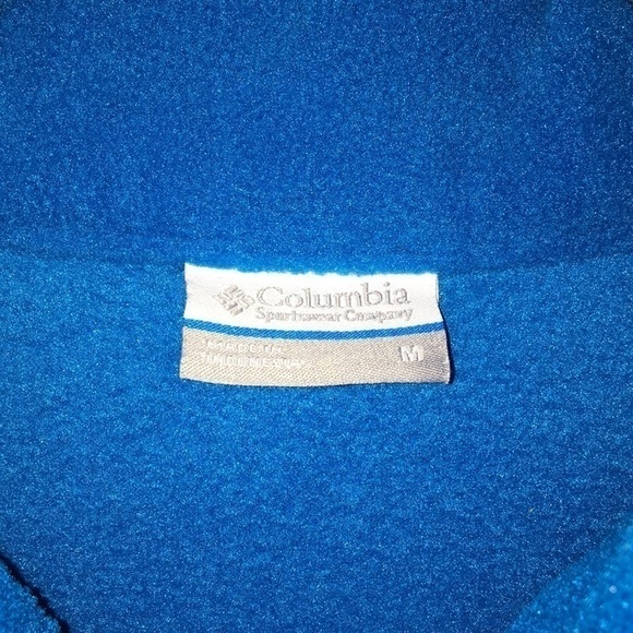 Columbia Sportswear Electric Blue Fleece Vest Sz M - Picture 2 of 4